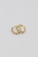 Gold renk ince mini halka küpe (15mm)