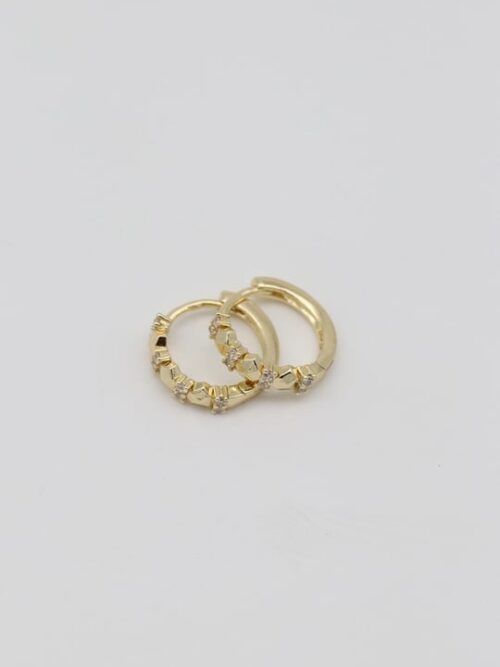 Gold renk ince mini halka küpe (15mm)