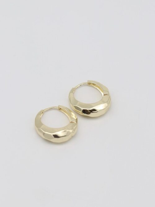 Gold renk bombeli halka küpe (17mm)
