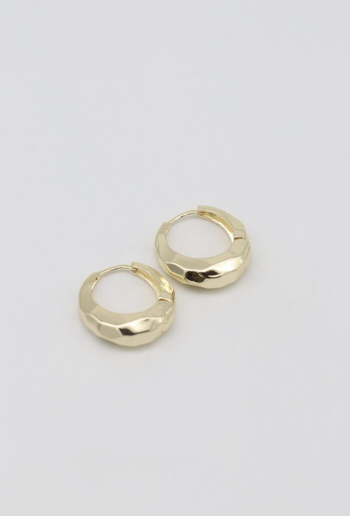Gold renk bombeli halka küpe (17mm)