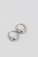 Silver renk bombeli halka küpe (17mm)