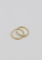 Gold renk ince taşlı halka küpe (17mm)