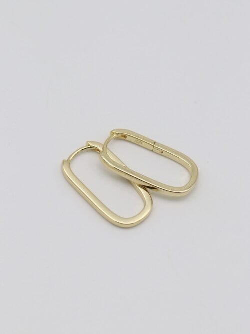 Gold renk ince u küpe (25mm)