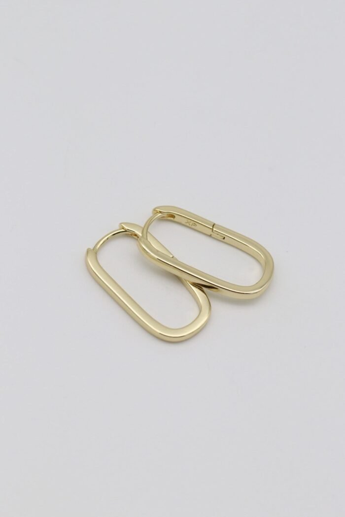 Gold renk ince u küpe (25mm)