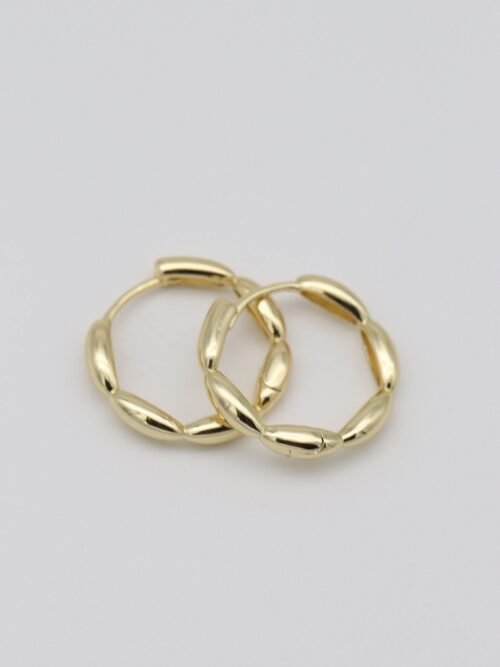 Gold renk halka küpe (22mm)