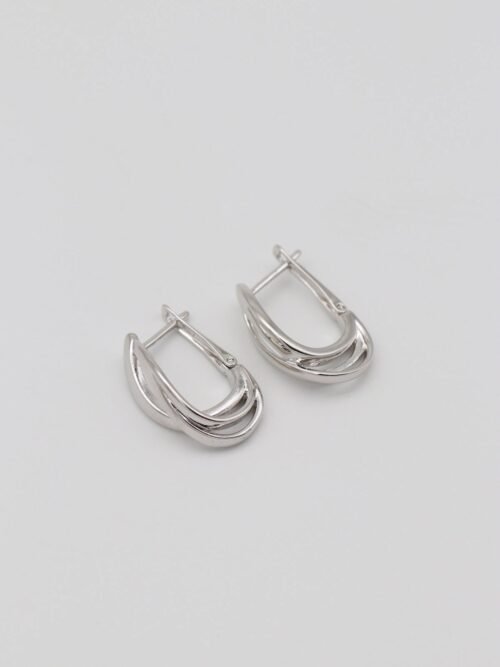 Silver renk u küpe (20mm)