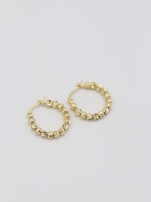 Gold renk dorika halka küpe (22mm)