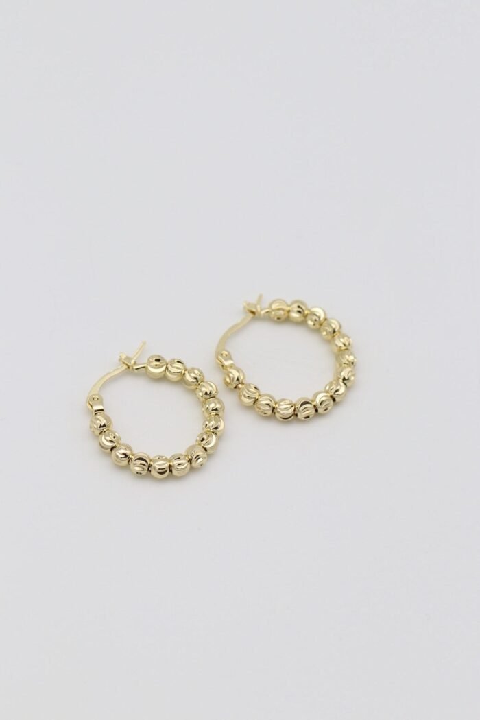 Gold renk dorika halka küpe (22mm)