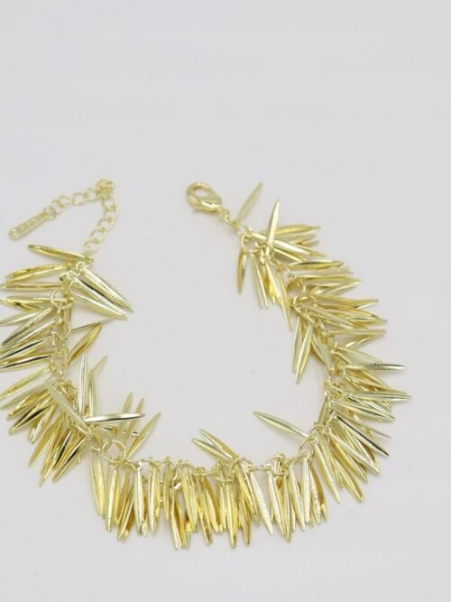 Gold renk pul pul sallantılı bileklik