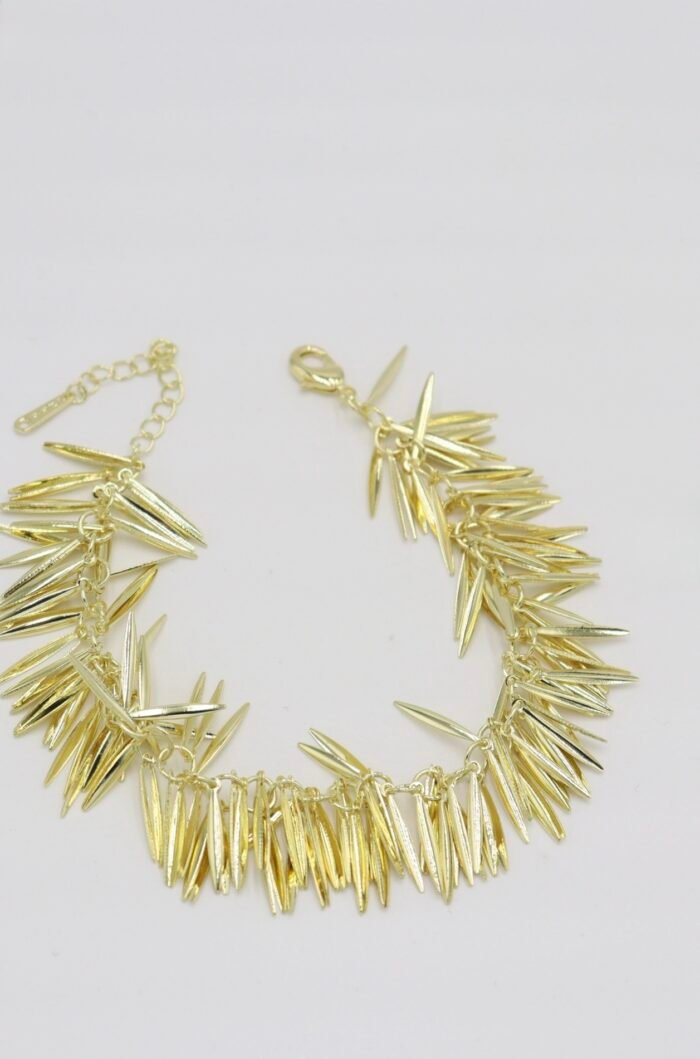 Gold renk pul pul sallantılı bileklik