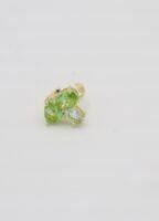 Yeşil taşlı earcuff kıkırdak küpe(tekli)