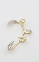 Gold taş detaylı earcuff küpe (tekli)