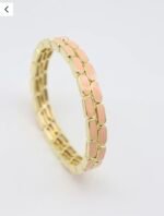 Gold pembe minelik esnek bileklik