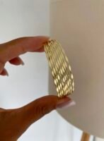 Gold renk çoklu kalın kelepçe