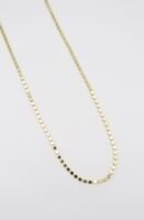 Gold renk ezme arpa zincir 50cm
