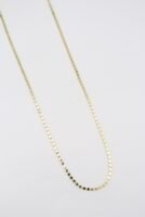 Gold renk ezme arpa zincir 60cm