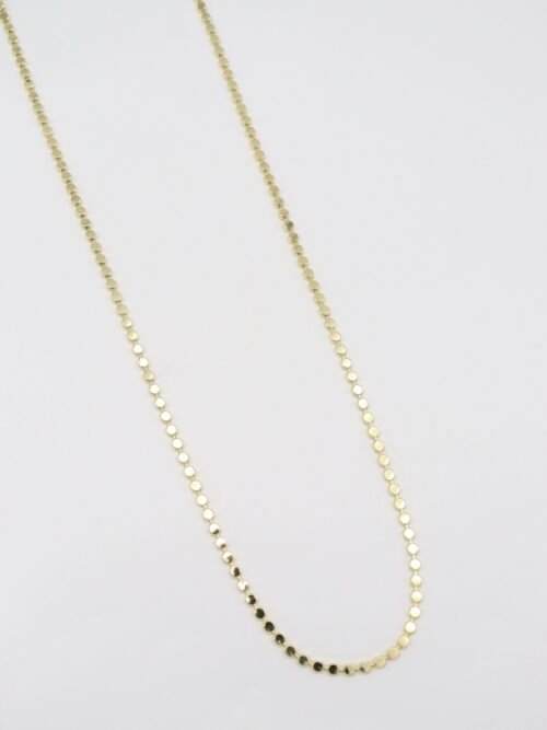 Gold renk ezme arpa zincir 60cm