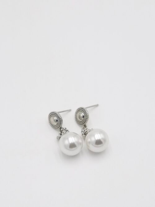 Silver vintage inci küpe