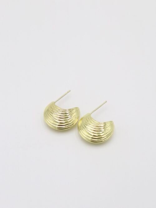 Gold renk midye küpe