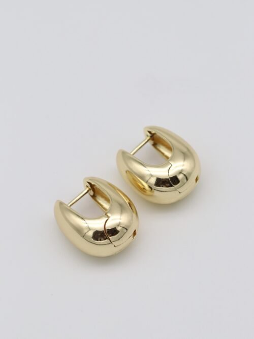 Gold renk kapsül küpe (15mm)