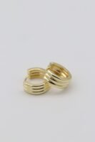 Gold renk dilim halka küpe (15mm)