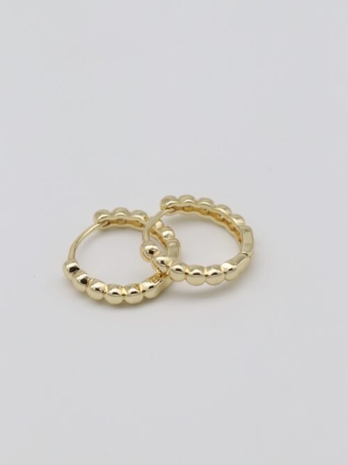 Gold renk top top halka küpe (15mm)