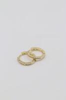 Gold renk ince halka küpe (15mm)