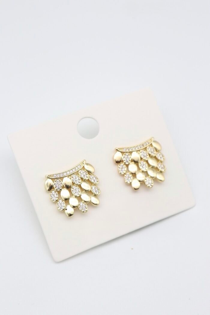 Gold tasarım küpe (18mm)