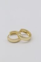 Gold renk kalın halka küpe (18mm)