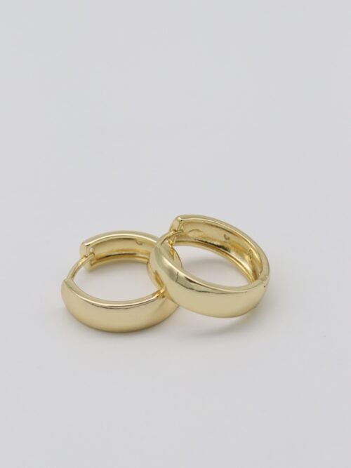 Gold renk kalın halka küpe (18mm)