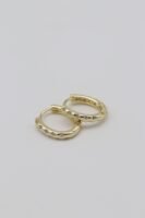 Gold renk taşlı U küpe (15mm)