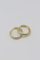 Gold renk düz halka küpe (15mm)