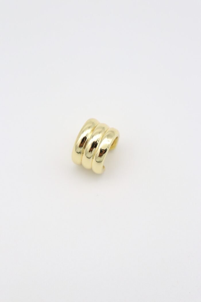 Gold renk 3 dilim earcuff küpe