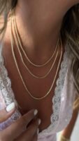 Gold renk zincir kolye (45cm)